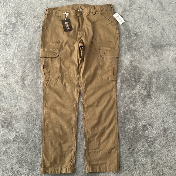 NWT Duluth Trading Co Duluthflex Fire Hose Slim Straight Cargo Pants Women's 14 - Picture 1 of 6